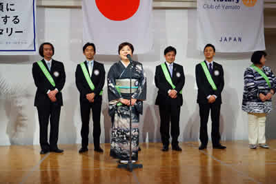 新会員代表戸張美穂君挨拶