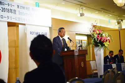 加藤ガバナー補佐挨拶