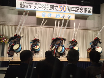 インターアクトクラブ花巻農業高校による「鹿踊」