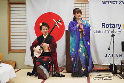 金子友紀様・小山みつりの様による民謡披露