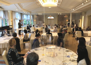 感染症対策された会場！